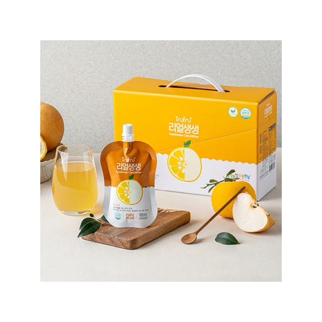 (pure bright and warm cooperative) - trufru yuza & pear 100ml*15 pouch Korean pear and ginger nutrients of citrons KOTRA