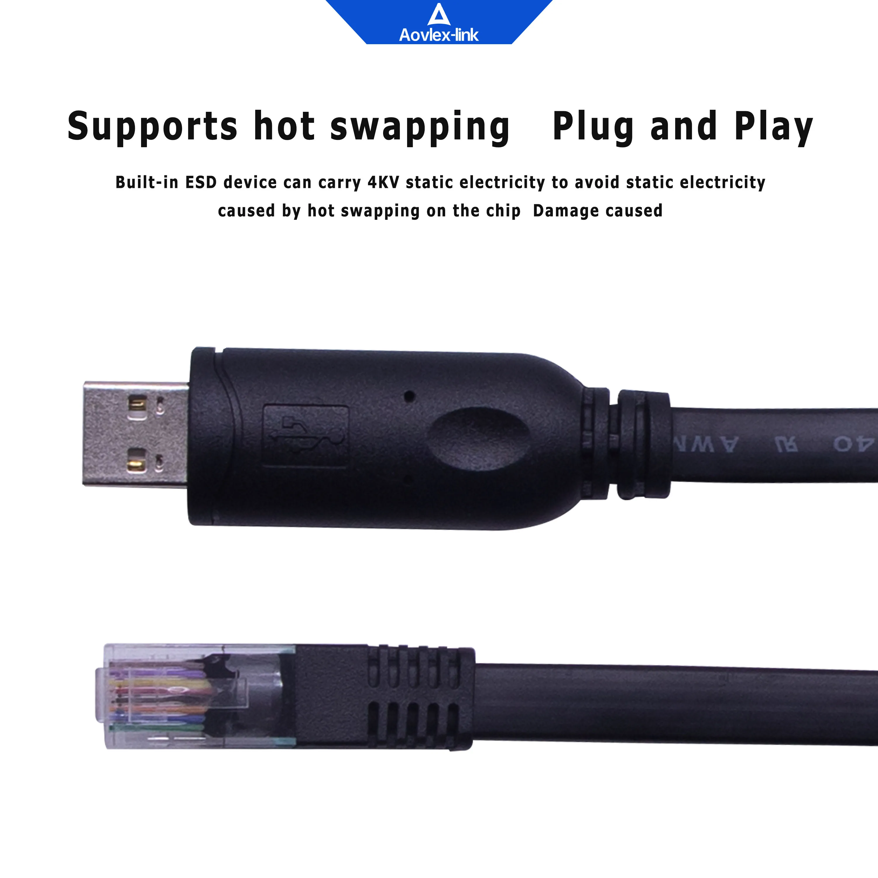 OEM FTDI usb к rj45 адаптерному кабелю usb к маршрутизатору rj45 последовательный консольный кабель