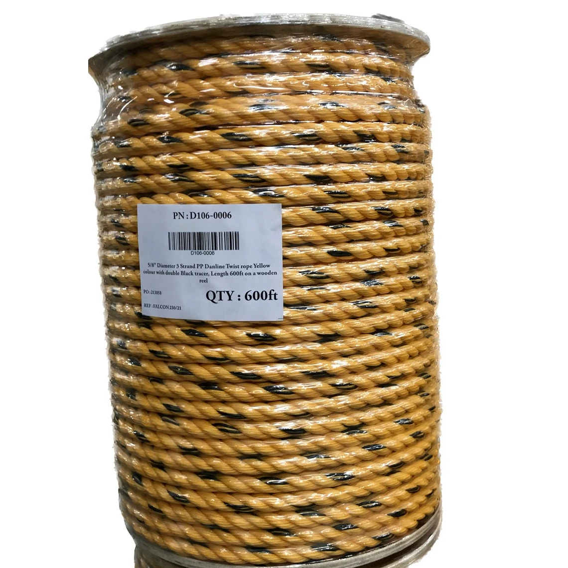 High-Durable Blue Telecom Drawing Rope Australia Market 3 Strands Twisted PP Split Film High Breaking Strength Double Braid