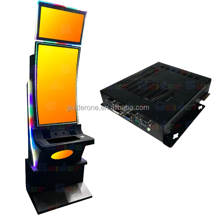 2024 Best New Products 43 Inch Curved Touchscreen Monitor 36 Pin Edge Connector Coin Pusher Machine Favorite 3 Skill Game