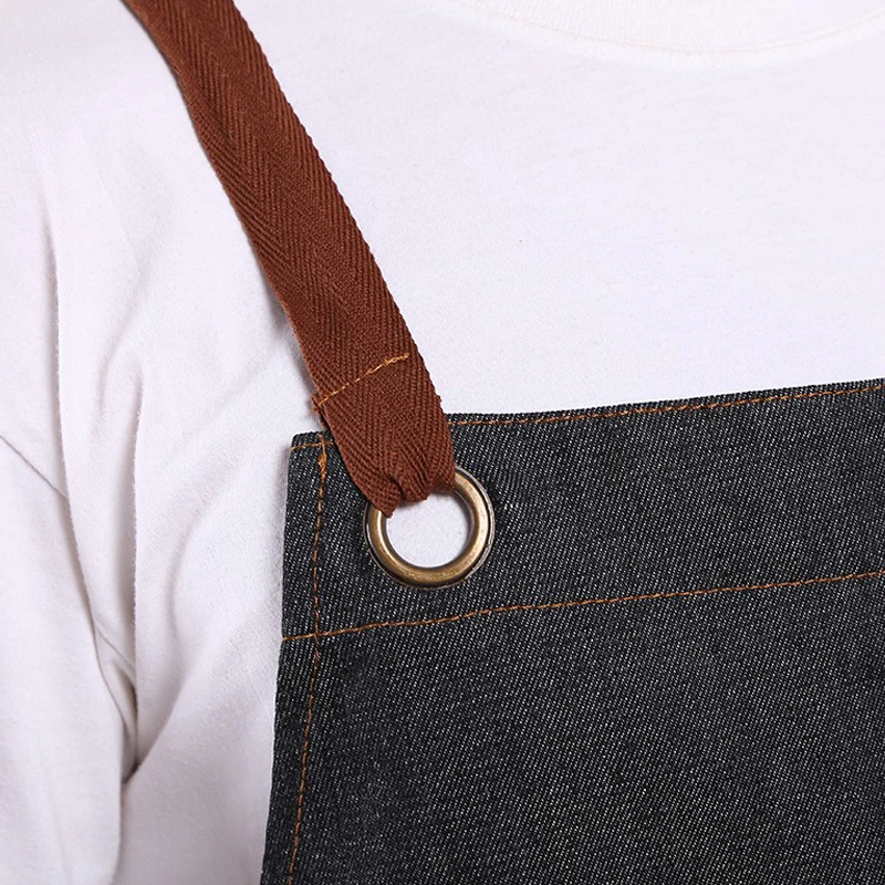 Оригинальный фартук шеф-повара высокого качества кухонный фартуки из 100% хлопка для работы