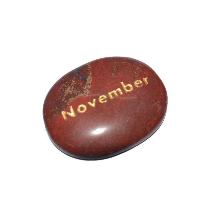 Buy Red Jasper Namaste Engraved Stone Online : Best Value of Red Jasper Namaste Engraved Stone
