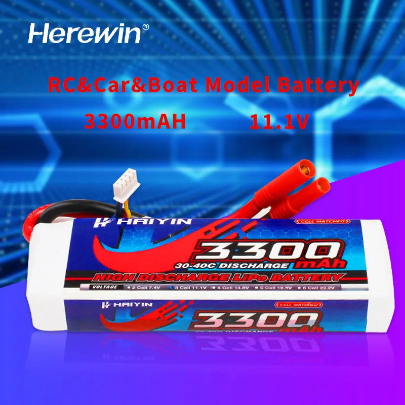 High Rate LiPO  Battery 50C 4S 14.8V 3300mah rechargeable  RC Car Batteries