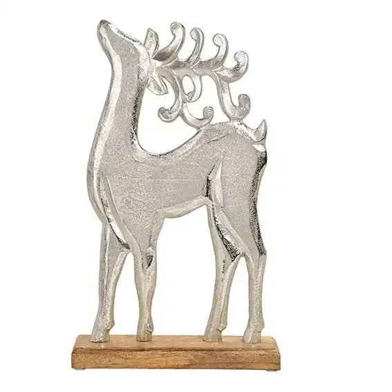 Новый дизайн алюминиевая скульптура золотого оленя для украшения уникальная дизайнерская посуда спальни