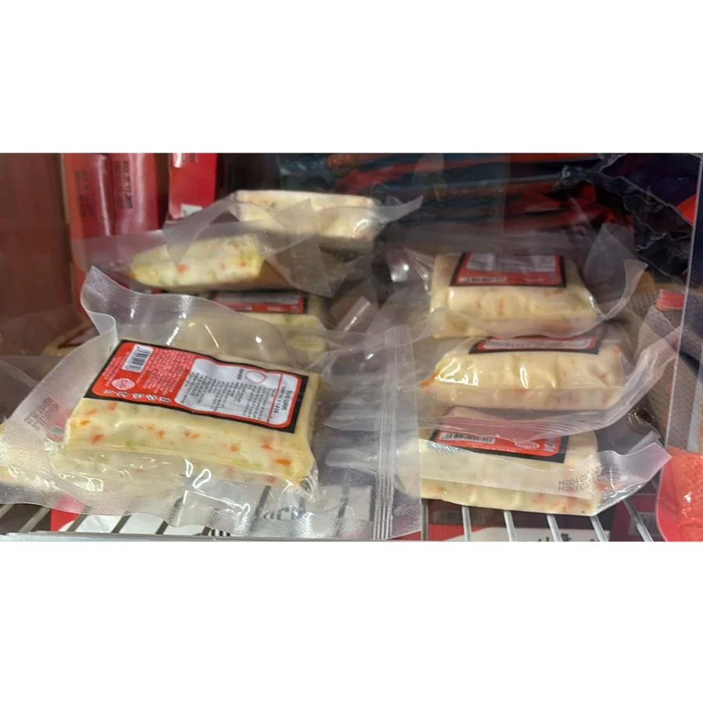 HACCP Ready to cook food Healthy snack Vegetable Surimi based Frozen SURIMI TOFU Vacuum pack 200g Vietnam factory Ramen topping