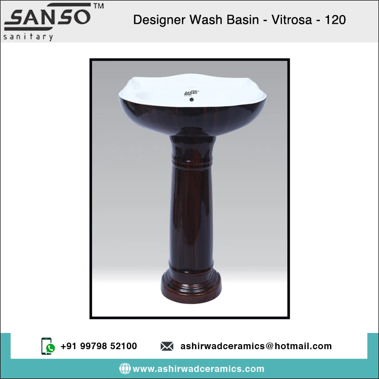 Highly in Demand Finest Quality 9L Capacity Sanitary Ware Single Piece Designer Hand Wash Basin Bathroom Sinks