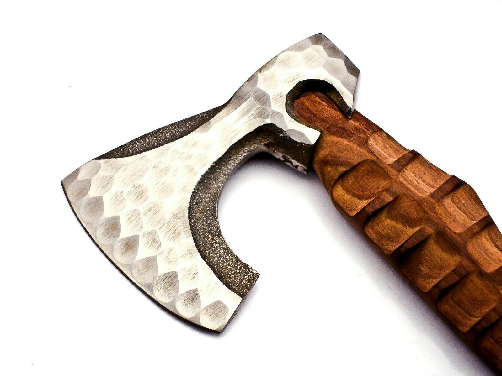 Custom 2024 New best quality Handmade Damascus Steel tomahawk Viking Axe Rose Wood Handle Whole sale Hand Forged Survival Axe