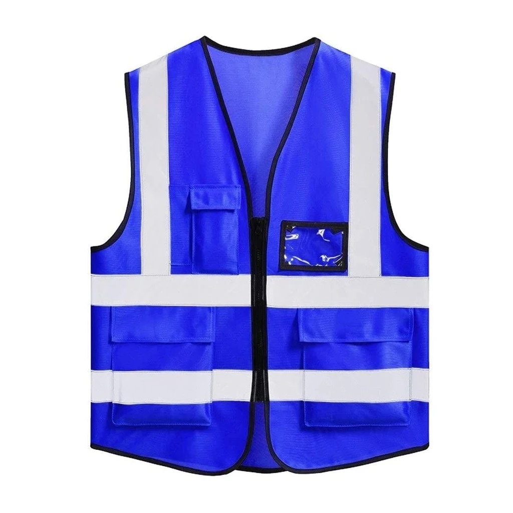 Traffic Road Working Reflective Safety Vest with Pocket High Visibility Product for Outdoor Workers