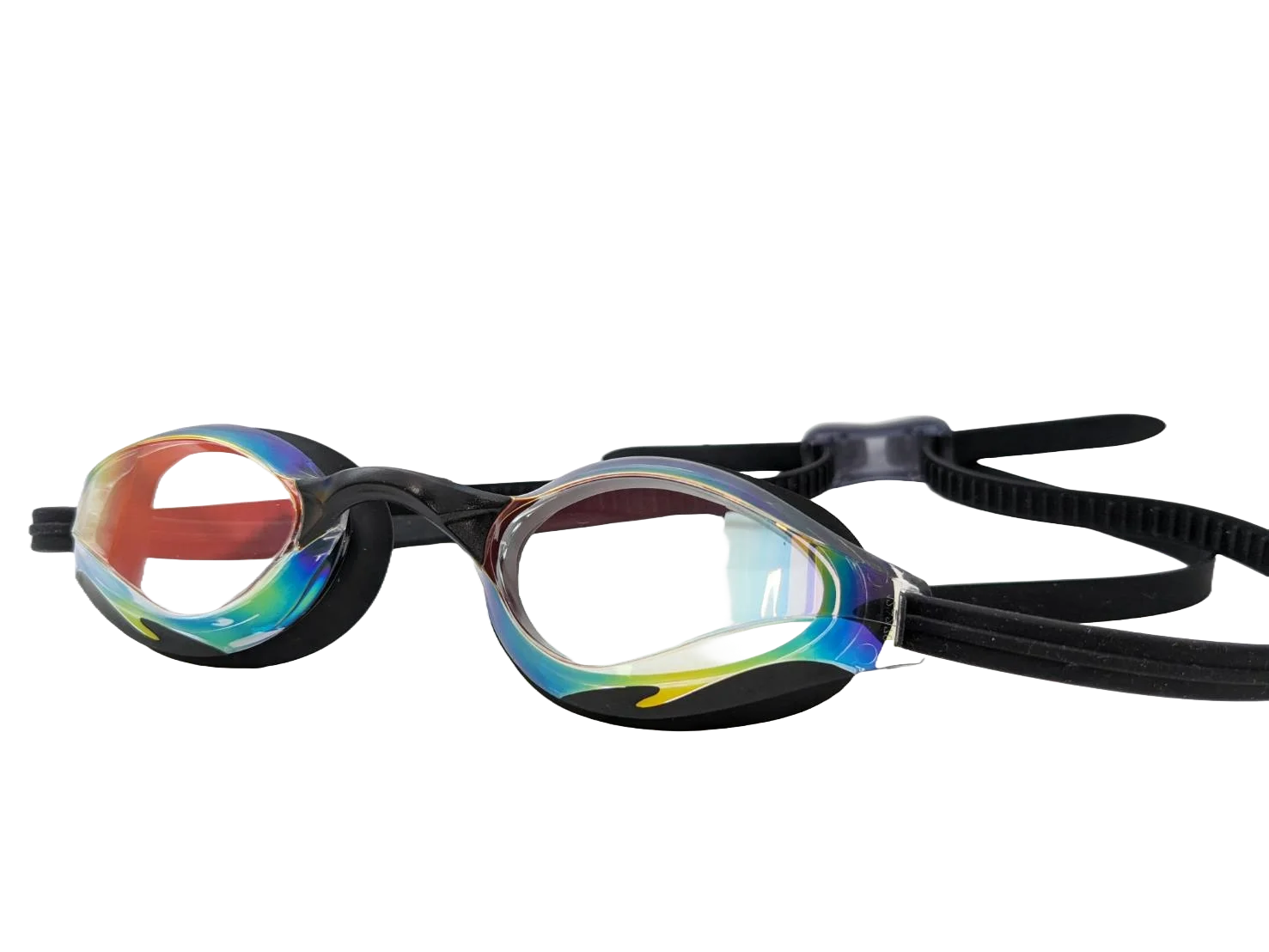 SAEKO Adult Teenager UV 400 Antifog Transparent Polycarbonate Lenses PC Frame Printed Logo Swimming Goggles