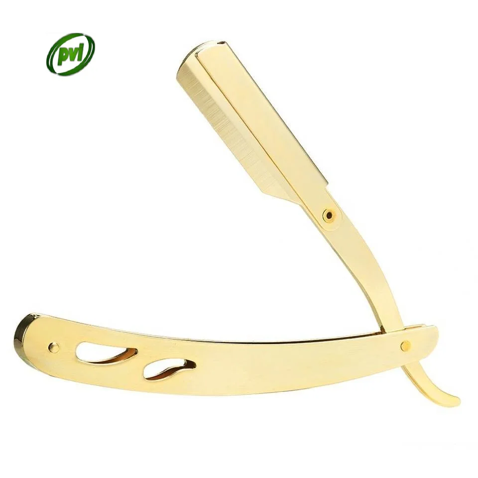 Polished Finish Barber Shaving Razors Straight Made With Stainless Steel Non Slip Handle Hair Removing Razors