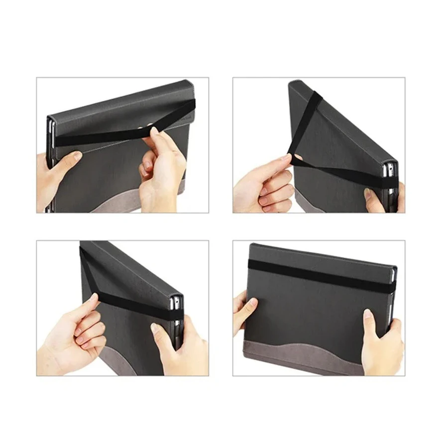 Business Leather File Folder with Calculator and Pen Holder Genuine Leather File Folder for Office Use