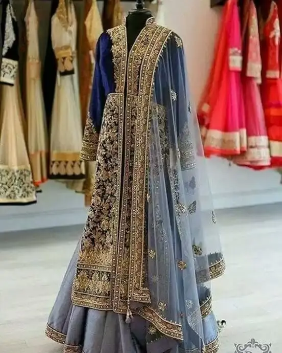 Современный модный дизайнер индийский пакистанский газон льняной хлопок жоржет 3 шт. Шелковый костюм высокой длины доступен оптом