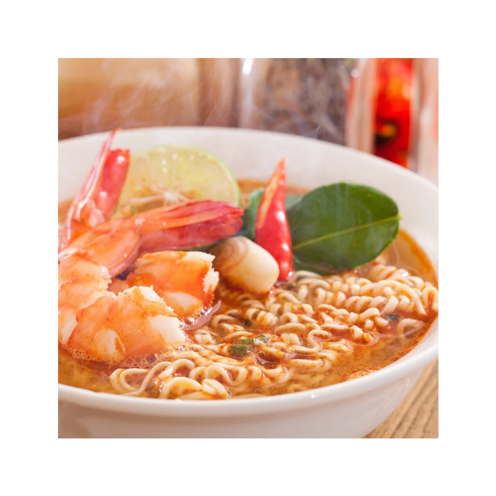100% Delicious Food Product of Noodles with Spicy Herb Soup Ready to Cook Meal Spicy Taste Just