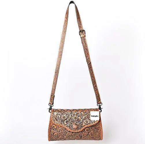 Clutch Hand Tooled Genuine Leather Western Women Bag Handbag Purse Leather Clutch Bag Clutch Purse