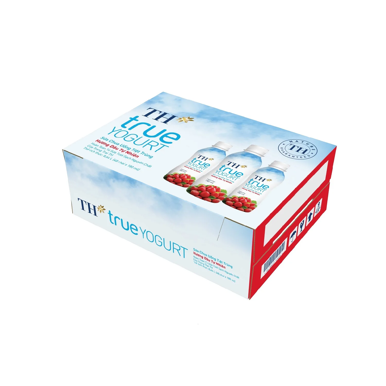 UHT Drinking Yogurt Natural Strawberry 180ml Fruity Flavor Nutrition Organic Halal Certified Milk Yogurt Drinking