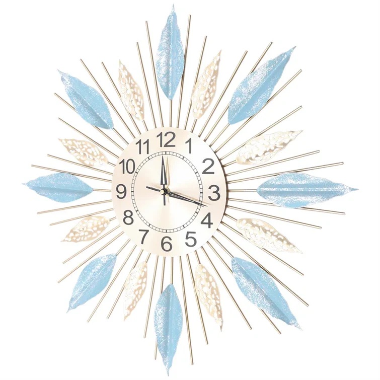 Vintage Look Wall Clock Wall Watch Time Clock for Home Hotel Decor Use Hot Selling Quality Premium Luxury Metal Wall Clock