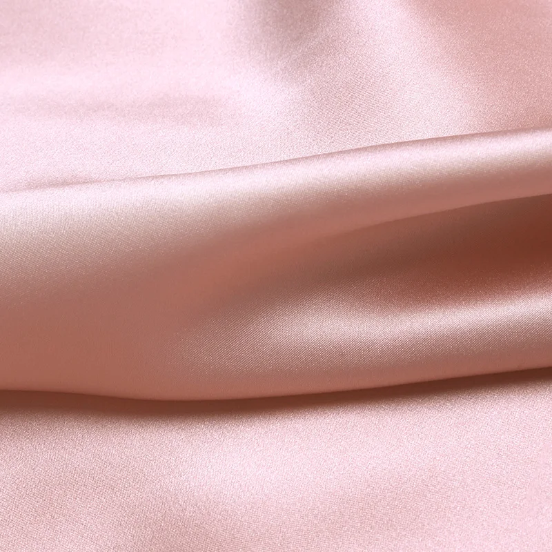 16 Momme 114cm width Mulberry Silk Fabric, Natural Silk Fabric, Silk Fabric Charmeuse with OEKO-TEX100 Deep Pink No.20 Color