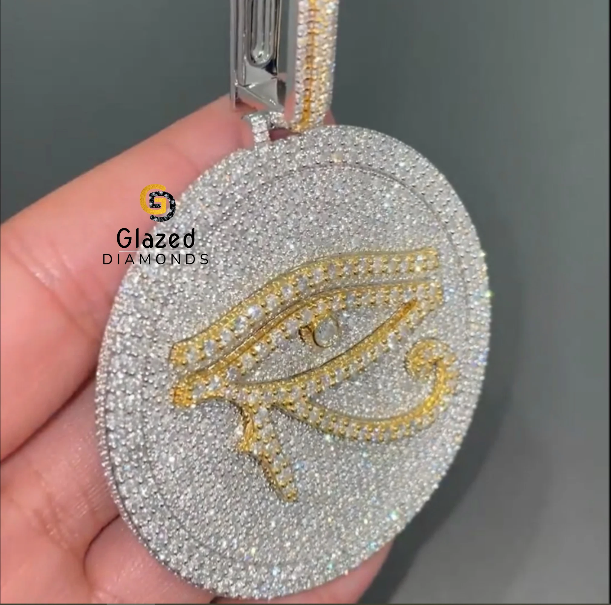 Iced Out Hip Hop Pendant Collection Crafted In 10kt White Gold With Moissanite Diamonds Wholesale Hot Selling Jewelry Collection