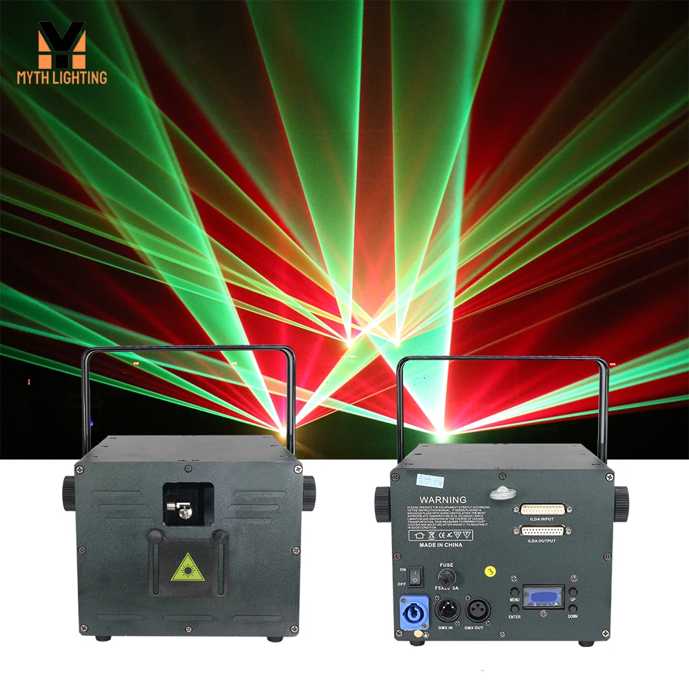 F8 3W 5W ILDA Laser Show Professional 3d full color Laser Stage Lighting RGB Lazer Animation Disco Dj Club Laser Light