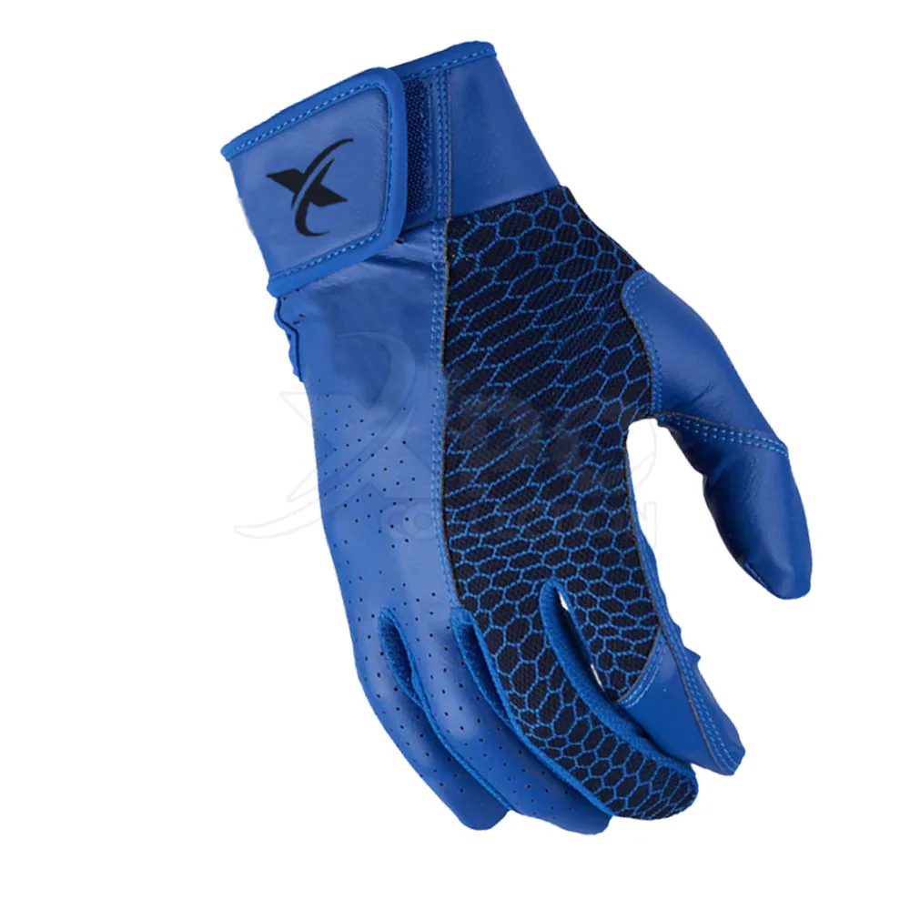 Best Quality Plus Size Baseball and Softball Batting Gloves Custom Logo Breathable Leather for Adults in Stock