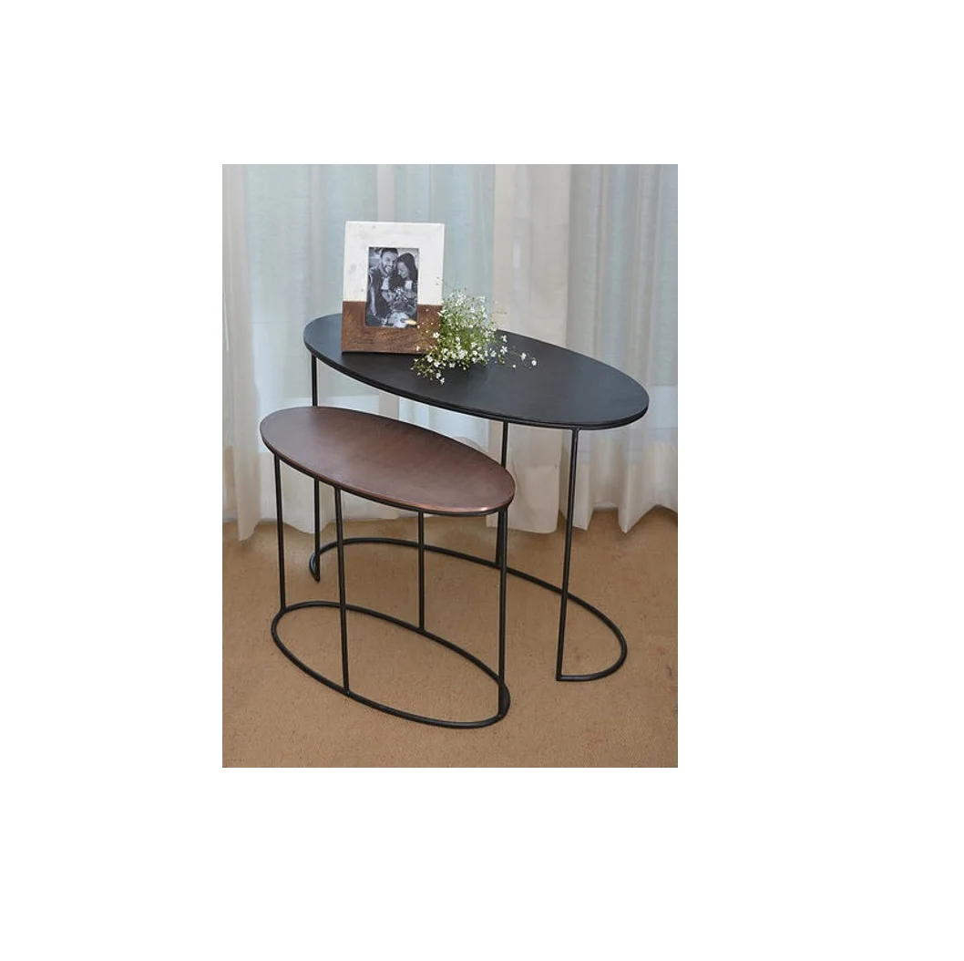 white wash gold table decorative Bedroom Restaurant decor table  Coffee High Quality Metal Round Side Table With Metal