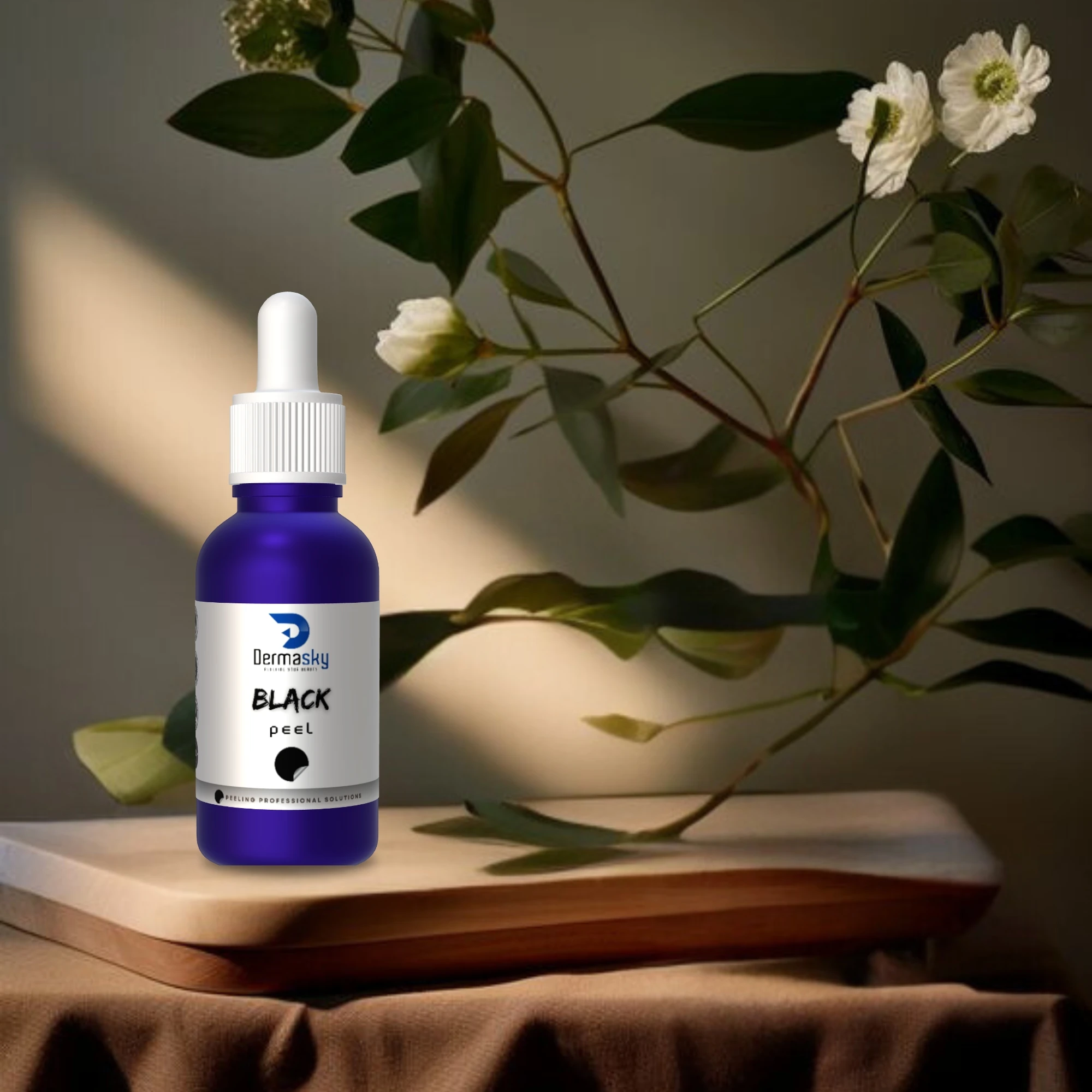 Oem Black Peel 30ml for skin glow and acne remove Chemical peel for Salon spa clinical use skin whitening carbon peel