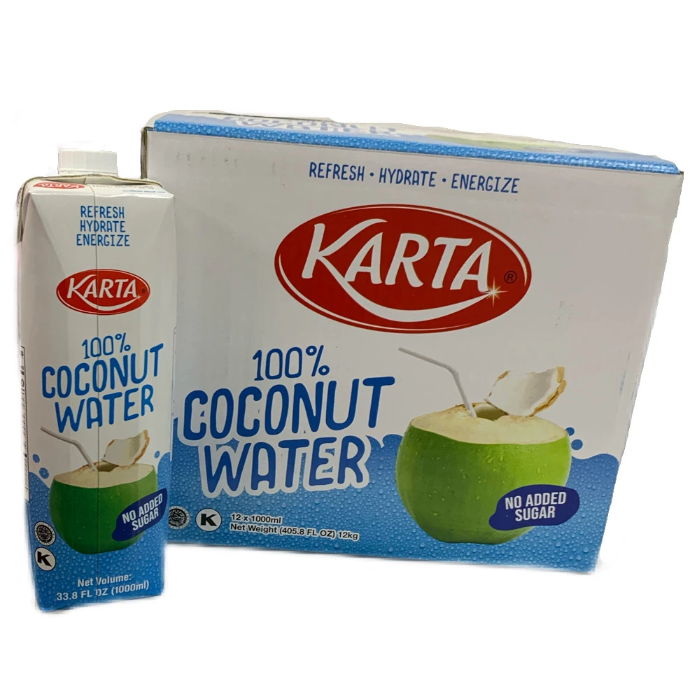 Karta Wholesale Fresh Coconut Water 1000ml tender green coconut water natural coconut juice
