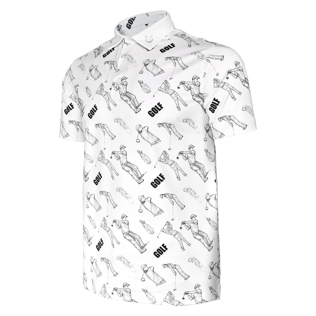 High End Polyester Spandex Pattern Sublimation Golf Polo Shirts Best Supplier OEM Breathable T-shirt Custom Logo Plus Size Shirt