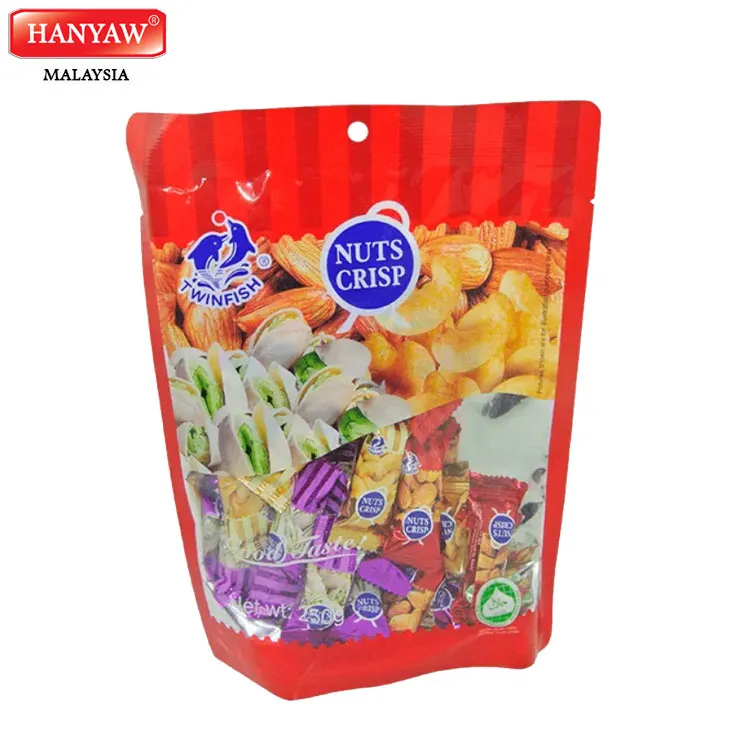 [Малайзия] Быстрая доставка + сертифицированные Halal орехи, хрустящие арахисовые конфеты (250 г x 24 пакета/коробка)