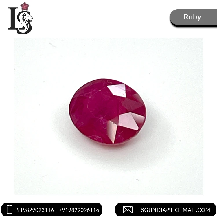 Fine Quality 100% Natural Reddish Pink 2.51 carat Oval Ruby Mozambique Loose Gemstone for Rings at Reasonable Price