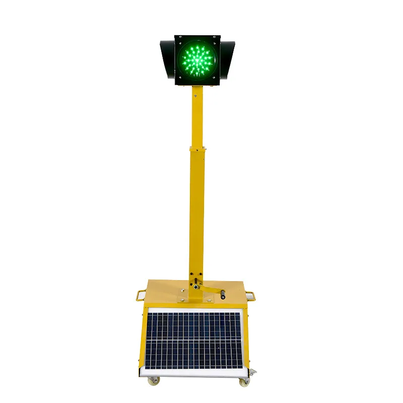 Roadwork Portable Traffic Light With 20 Remote Control Solar System LED 5mm Ultra Bright 60 Degree Traffic Light