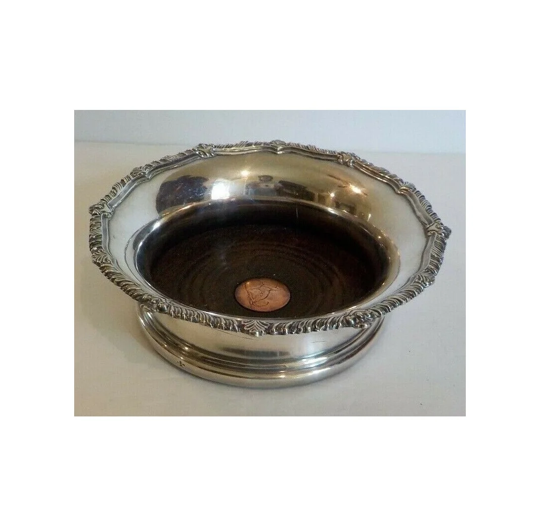 Fancy Aluminum Coaster Bottle holder for cheap price Wine Bottle Coaster Silver Plated Bar Accessories Aluminum bottle coaster