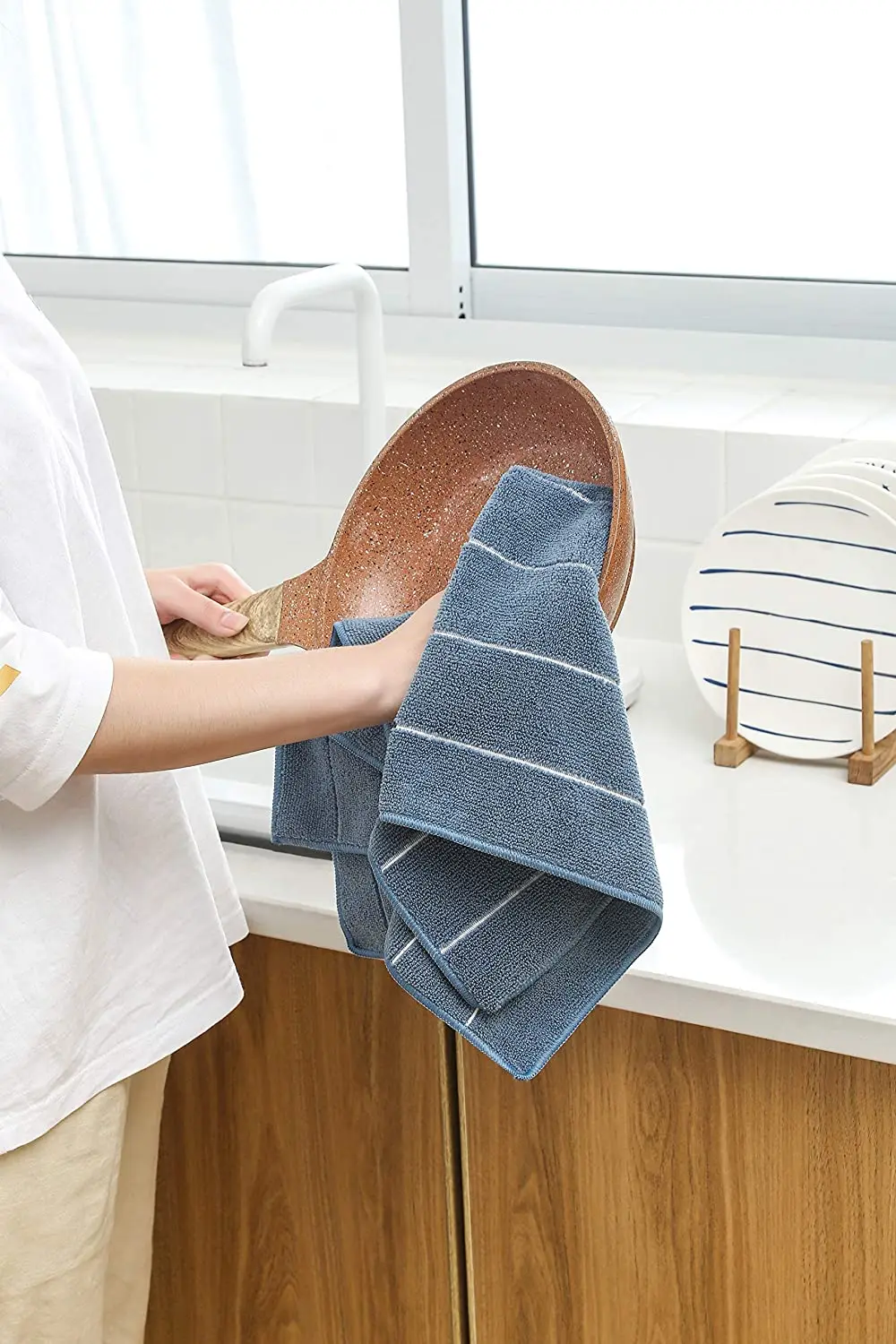 Microfiber Custom Kitchen Towels Soft and Solid Color Dish Towels