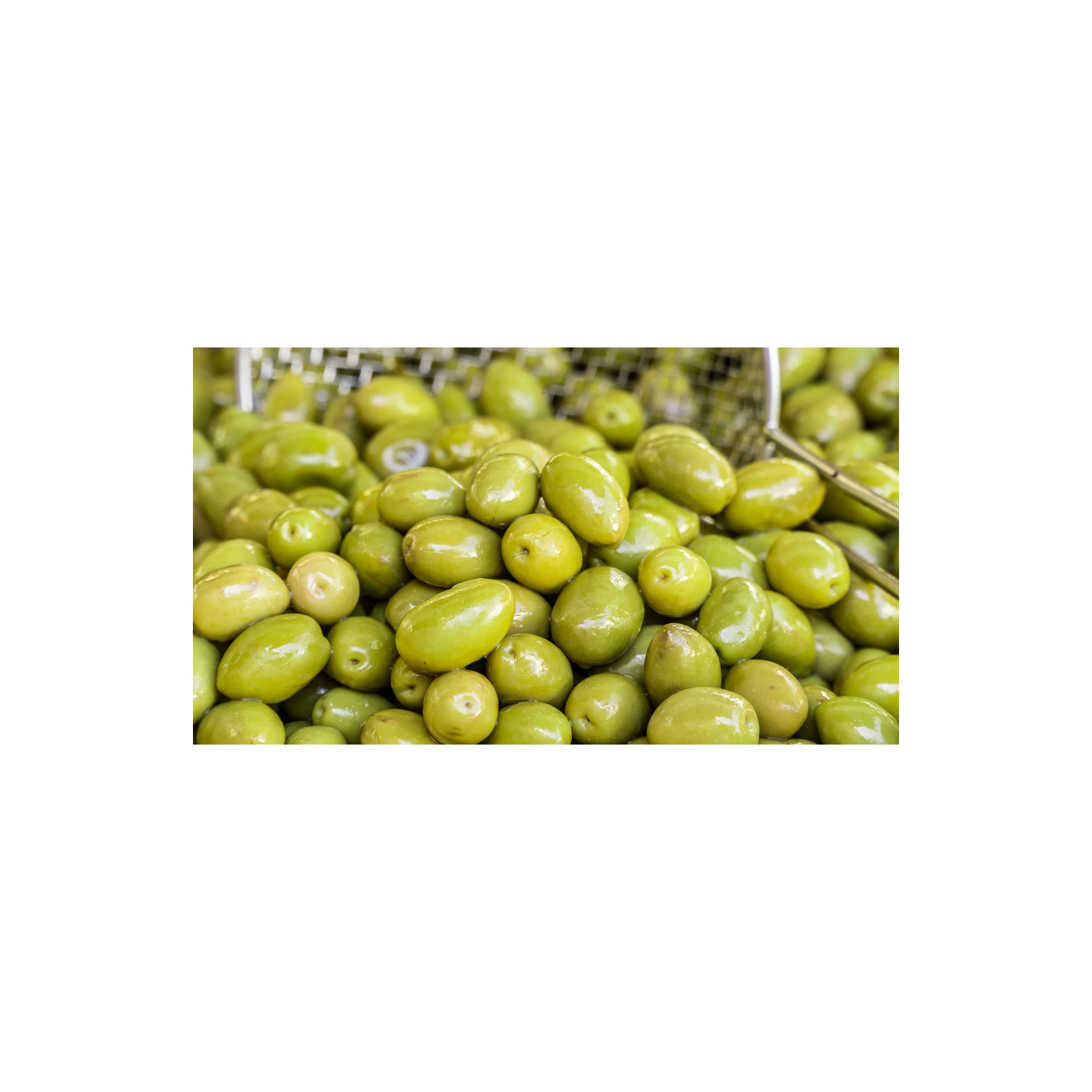 Fresh Green Olives. 100% Olives Stuffed with Almonds 370 ml Glass Jar