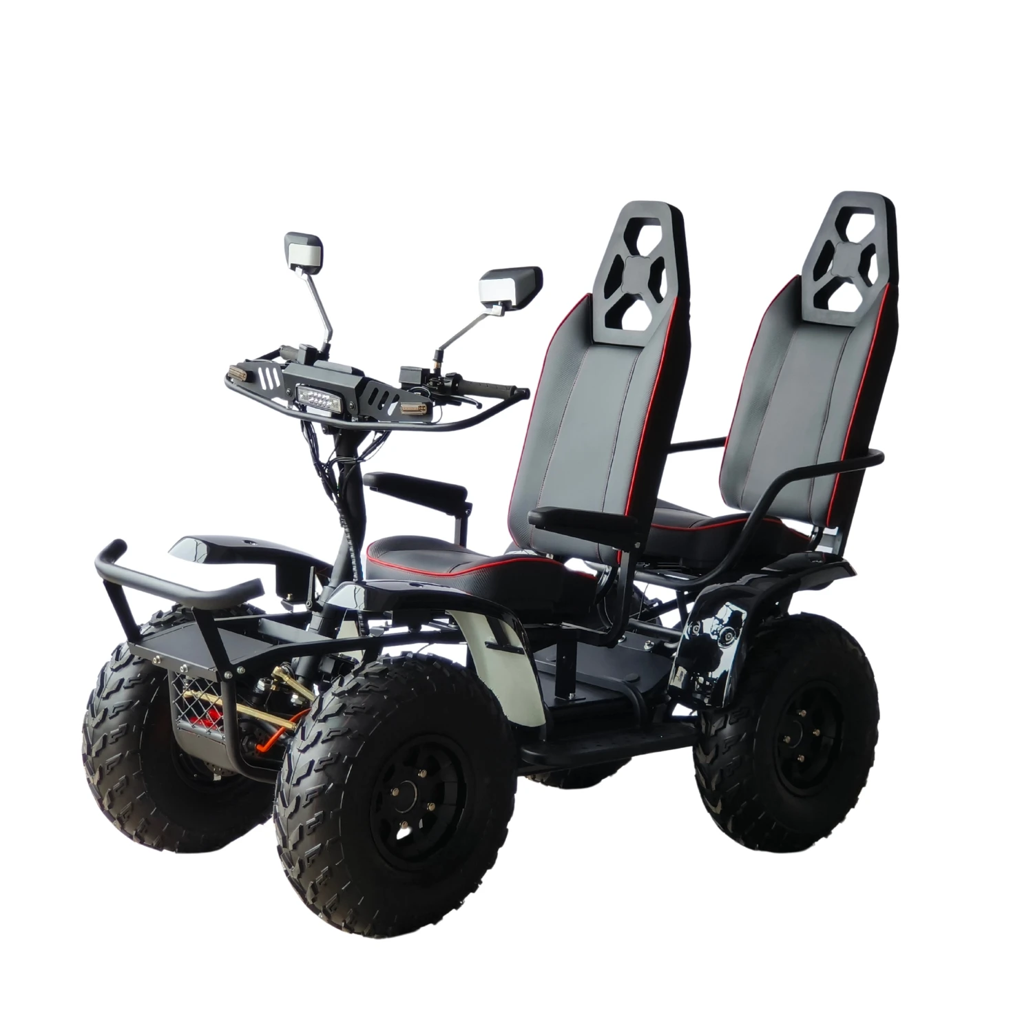 (QT-E01 B) 6000W 4 Wheel 4 Hub Motor Special Transport E Scooter Quad 4x4 Ride on Car Adult Transporter