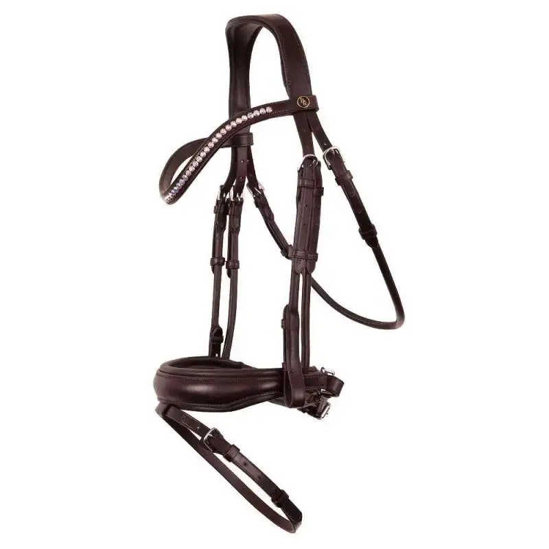 Genuine Leather Fashionable Horse Bridle Horse Leather Deluxe Bridle