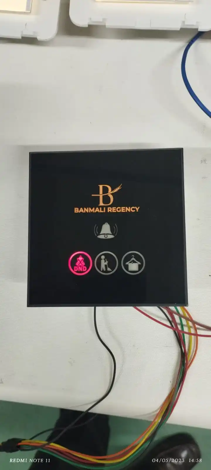 220 В 110 В, современный светодиодный светильник для отеля, сенсорный выключатель, дверной звонок, панель без дисплея