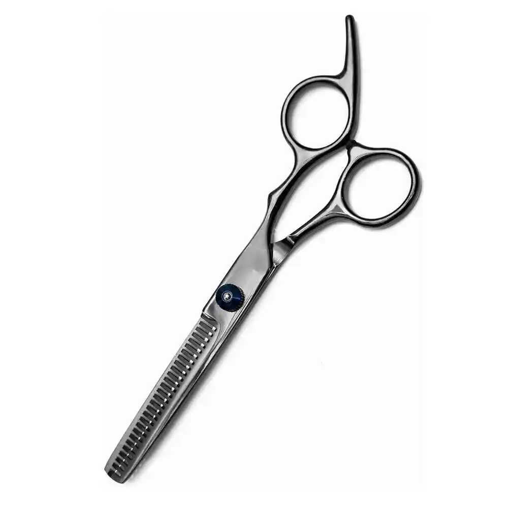 Professional Barber Thinning Scissors 440C Mirror Polish 6.5 Inch Sharp Blades 30 Teeth Hair Care with Steel Handle