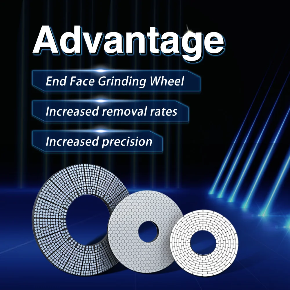 ruizuan vitrified CBN grinding disc CBN End Face Grinding Wheel Double End Face Bearing Grinding Wheel for Compressor Parts