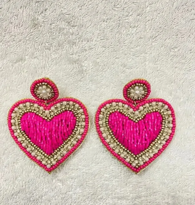 Purple beaded game day football earrings red beaded game day football embroidery seed bead earrings Etsy