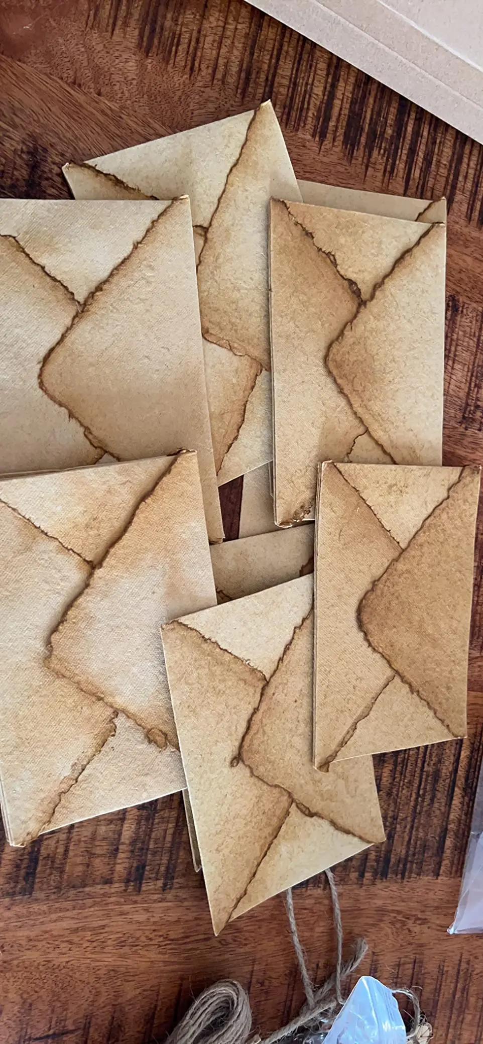 Handmade Deckle Edge Envelopes DIY Wedding Invitation Card Making Deckle White Burnt Paper Cotton Rag Envelope Wholesale