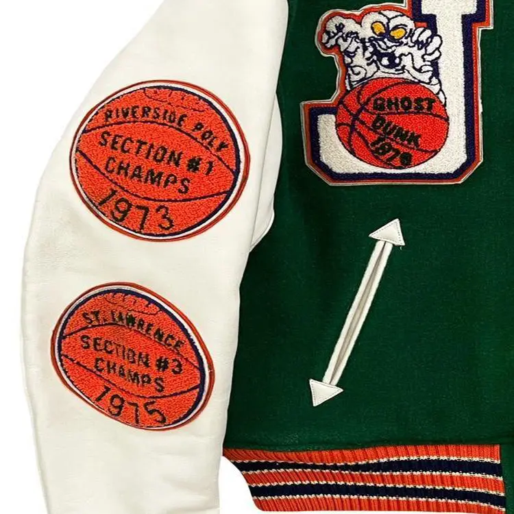 high quality mens letterman jackets wholesale custom printed embroidery baseball varsity jacket