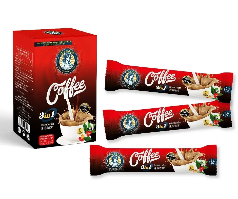 Высококачественный растворимый кофе Lifeworth индивидуальная этикетка 20 Satches x 16g Arabica & Robusta 12 шт./коробки для домашней кухни