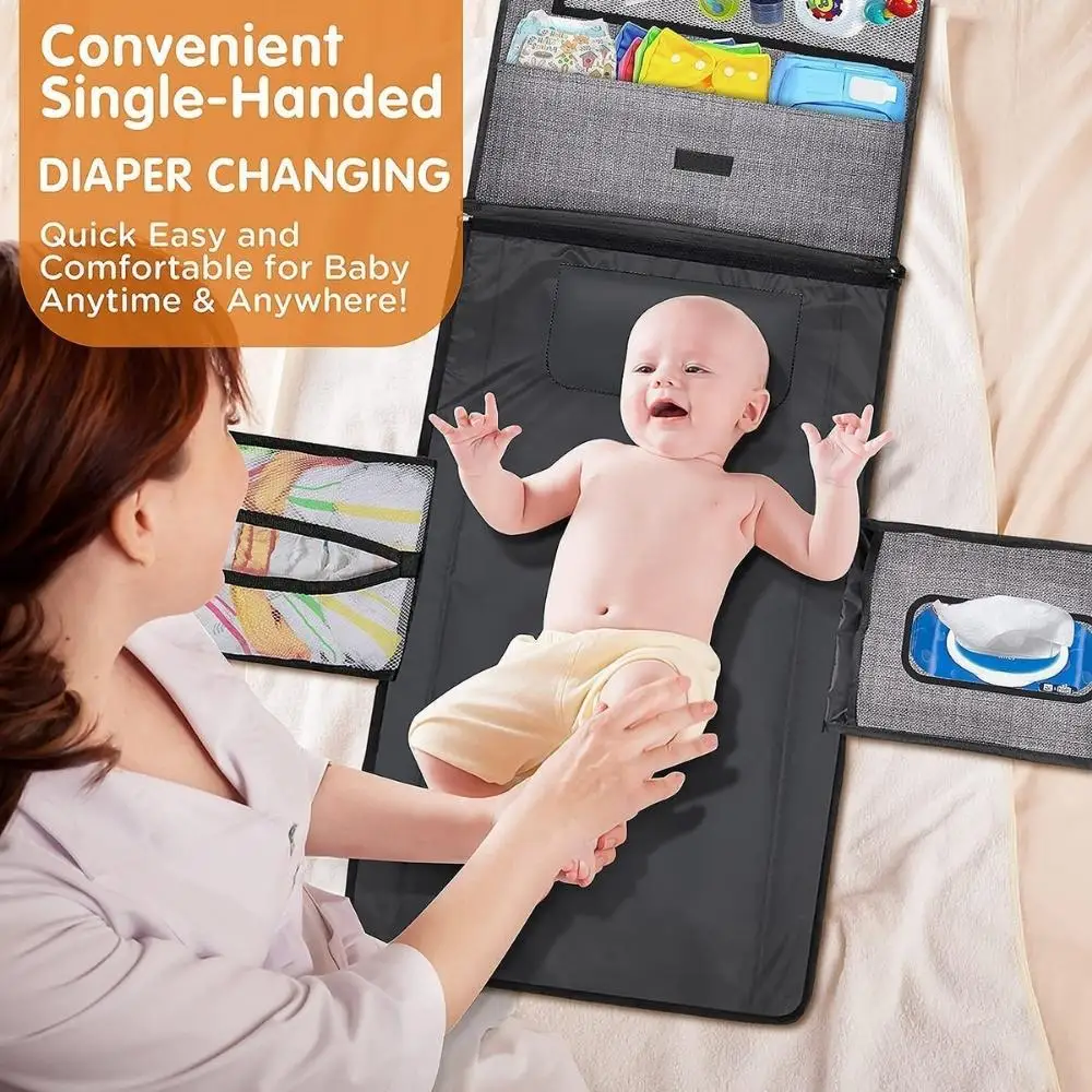 Portable Waterproof Travel Station kit Diaper Changing Pad for Newborn boy Girl Baby Bag maternity