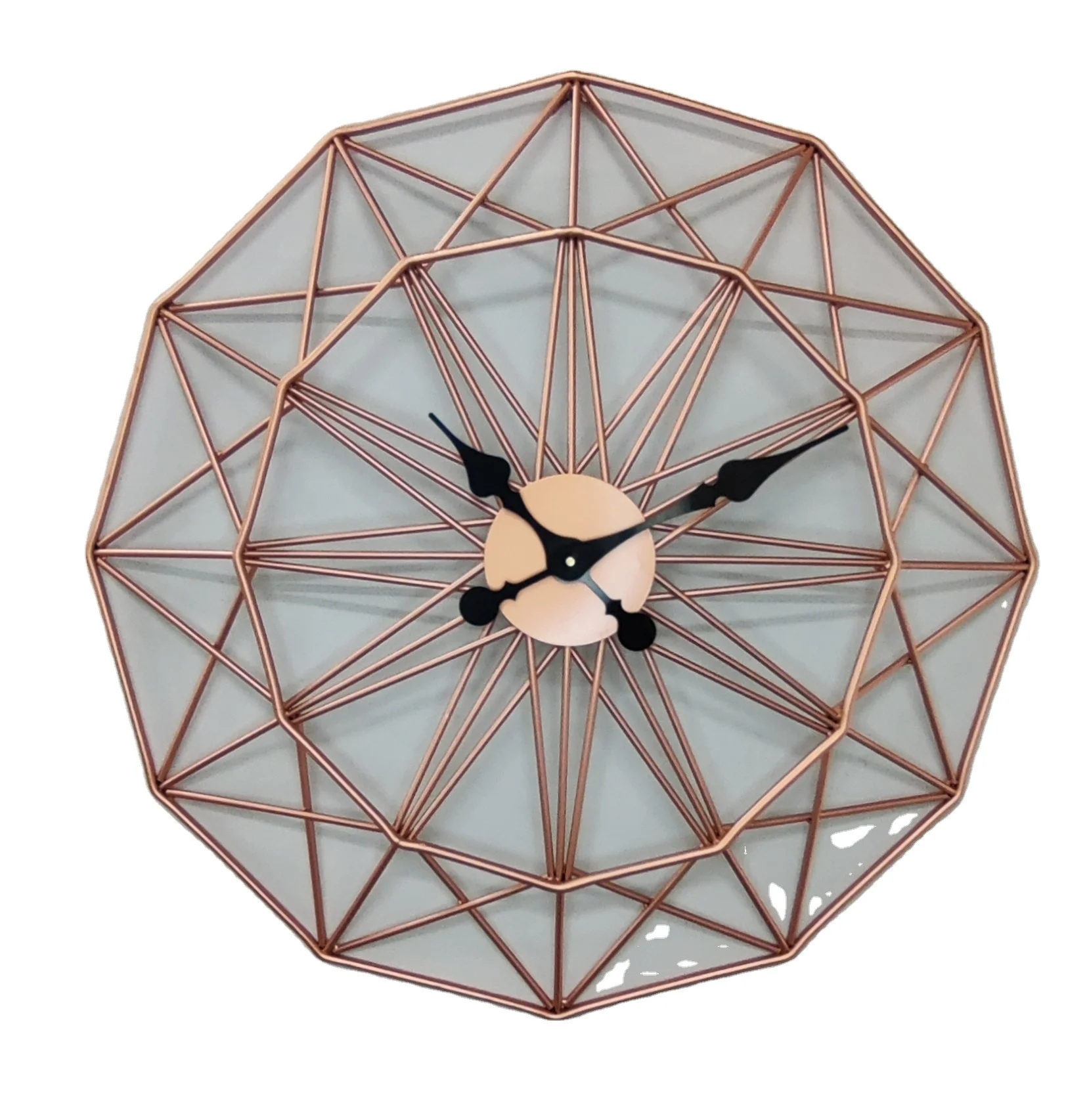 Manufacturer of Battery operated Decorative Metal Vintage Antique Wall Clock for Home Living Room Modern Nordic Decoration Style