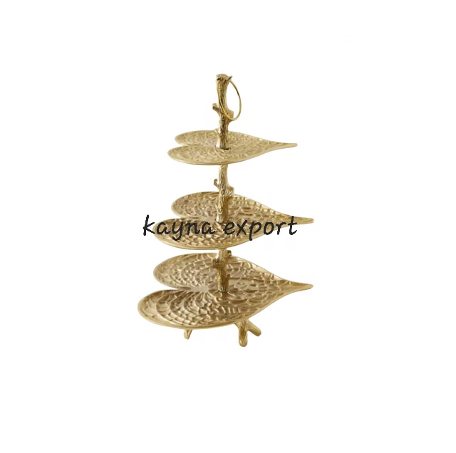 MOST SELLING HEART SHAPE METAL TRAY CUPCAKE STAND CUSTOM MADE DESIGN CUPCAKE STAND GOLD COLOR DESIGNER CUPCAKE STAND FOR WEDDING