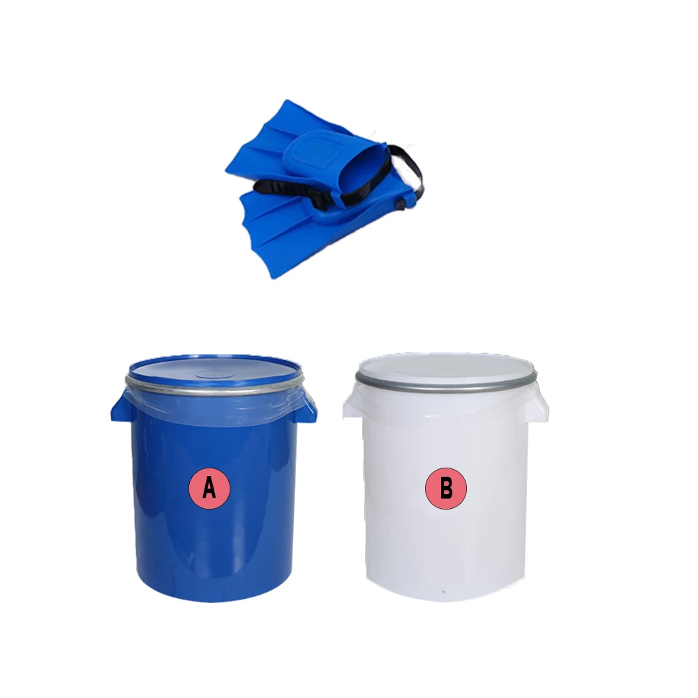 Customized Two Part AB  Food Grade  60 Shore A Liquid Silicone Rubber For Swimming Flippers