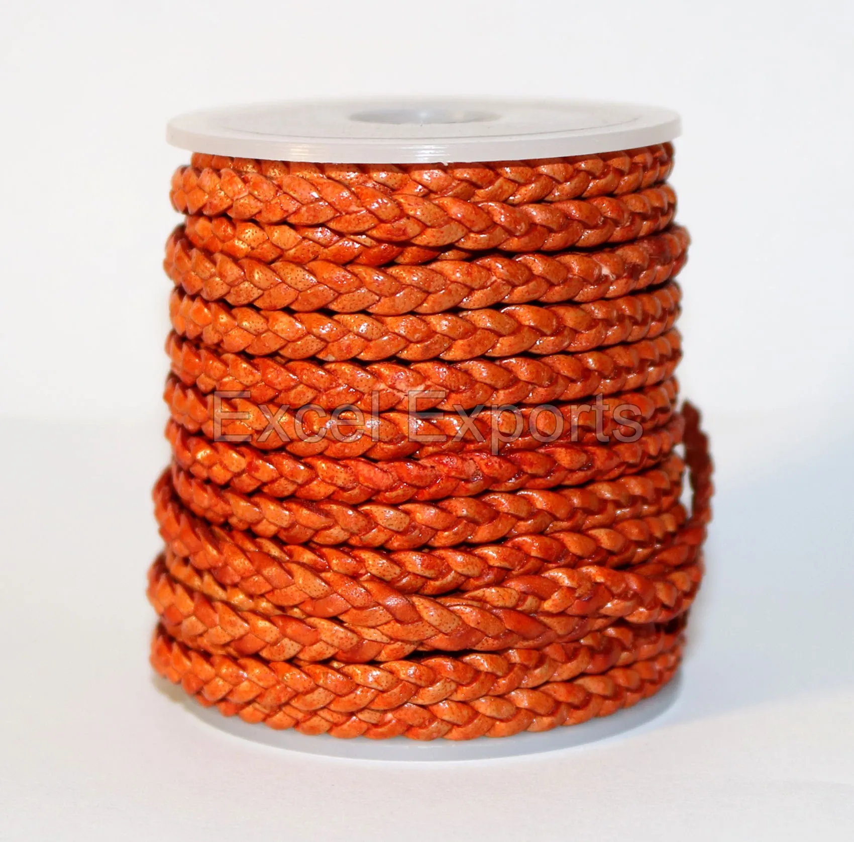 BLACK LEATHER BRAIDED CORDS HAND BRAIDED COWHIDE LEATHER STRAPS 4mm 5mm 6mm BY EXCEL EXPORTS DIY ACCESSORY