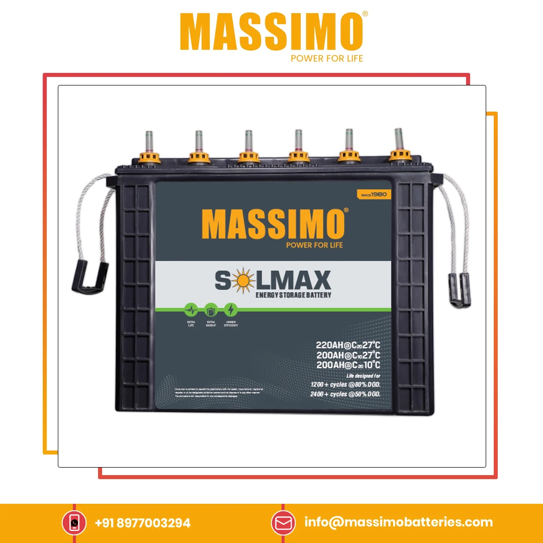 Доверенный дилер продающий MASSIMO свинцово-кислотные аккумуляторы 180AH 12 V с гарантией на 24 месяца