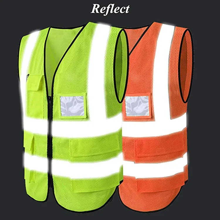 Factory American Style Purple Hi Vis Custom Printed Engineer Construction China Mesh Reflective Vest Safety Clothing With Logo